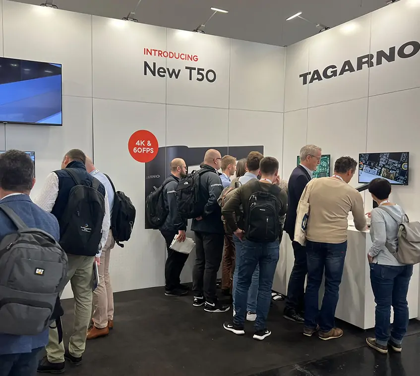 TAGARNO booth at Productronica 2023 in Munich, Germany