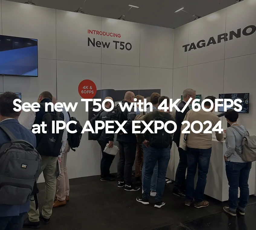 TAGARNO will launch new 4K/60FPS microscope, T50, at IPC APEX EXPO 2024